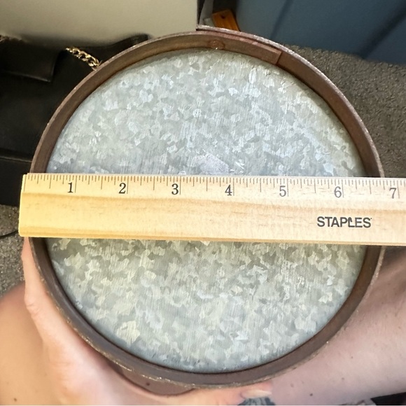 Farmhouse Rustic Metal Galvanized Decorative Milk Can - Picture 12 of 15